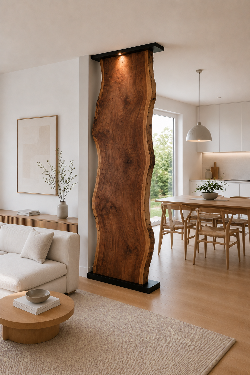 Executive Office Walnut Divider