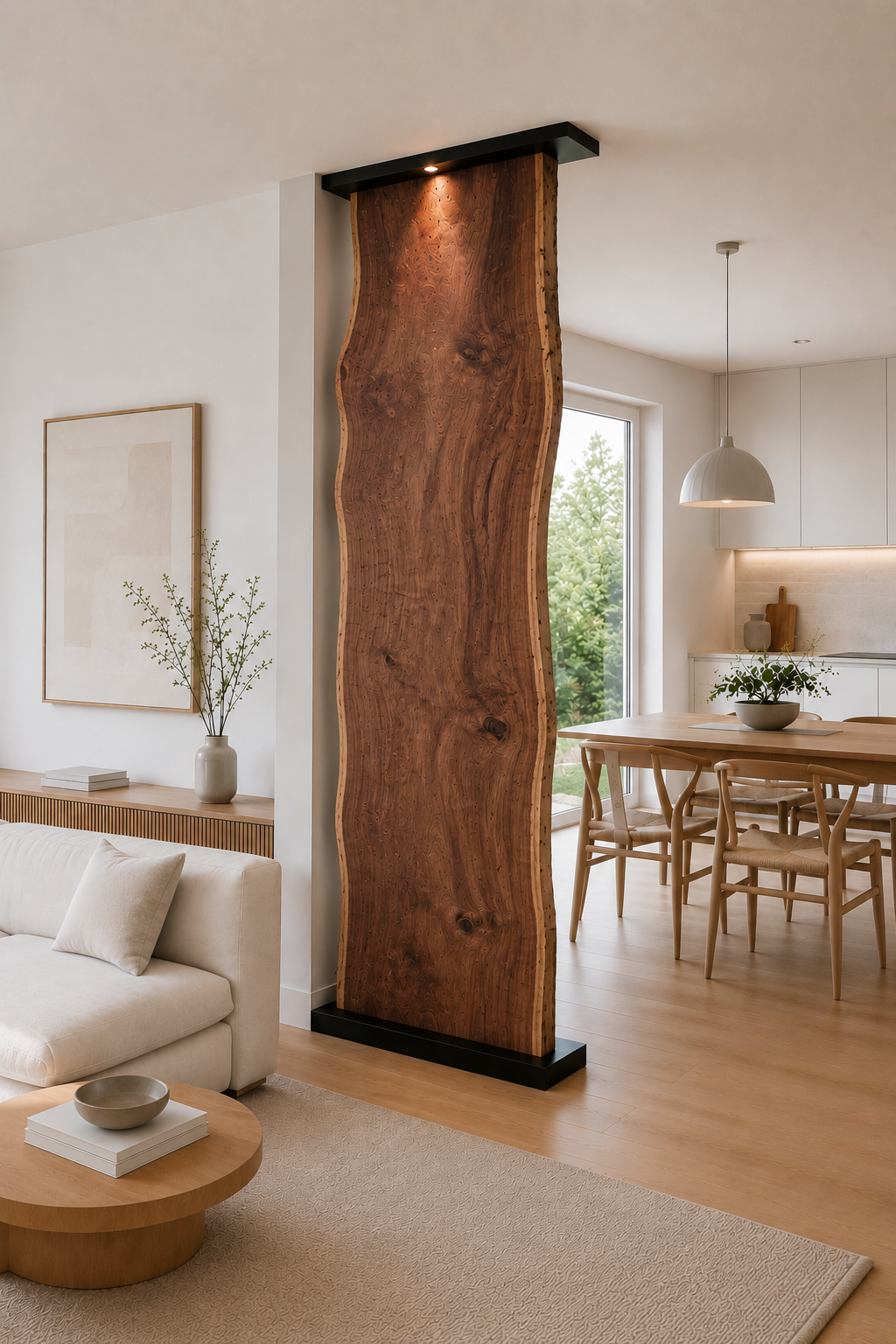 Executive Office Walnut Divider