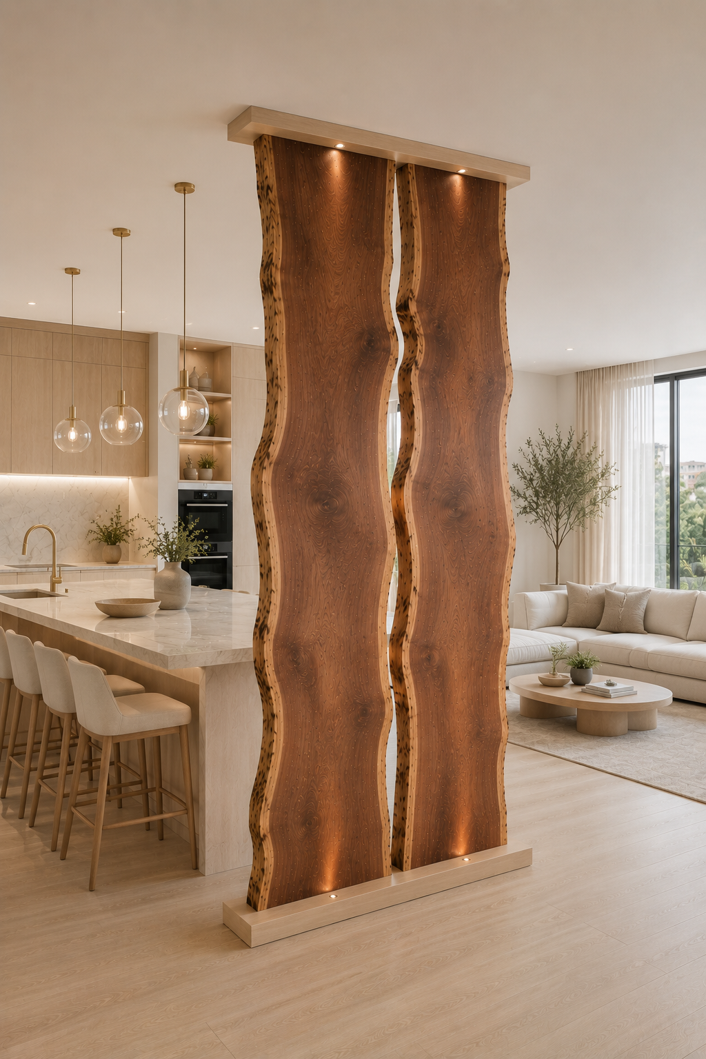 Executive Office Walnut Divider
