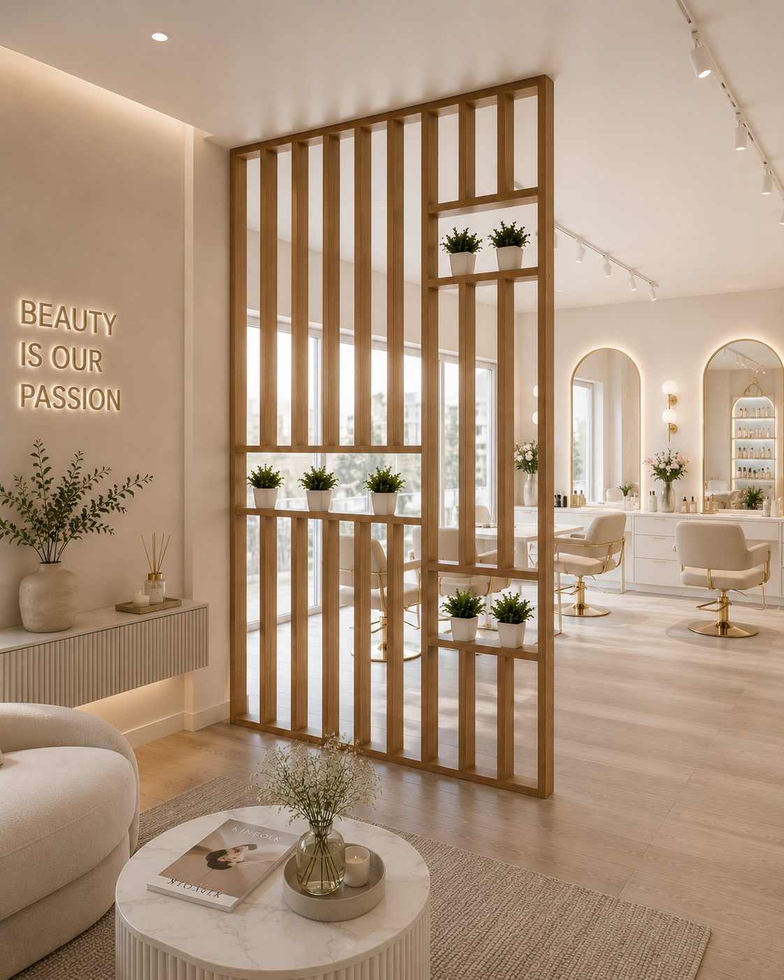 Luxury Salon & Studio Divider