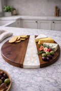 epoxy charcuterie lazy susan walnut resin serving tray appetizer board