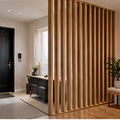 Entryway wood slat divider